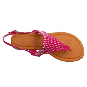 Girls sz 2/3 Pink Studded Sandals  NWTS